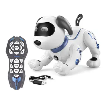 

Induction toy Dog Control Dog Smart Robot Electronic Pet Interactive Program Dancing Walk Robotic Animal Toy Gesture Following