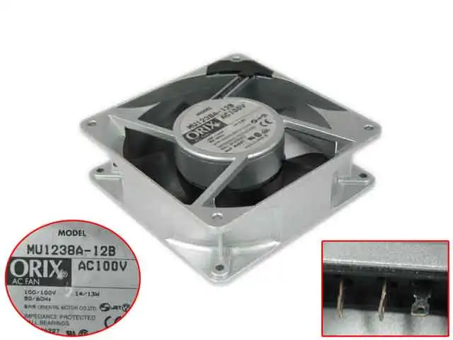 Emacro для Орикс MU1238A-12B AC 100 V 13 W 120x120x38 мм 3-контакт Сервер площади вентилятора
