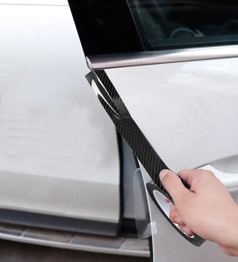 Description Picture 5 of item5D Carbon Fiber Car Sticker Waterproof Car Door Anti-collision Strip Nano Tape High Quality Threshold Protection Film DIY Strip