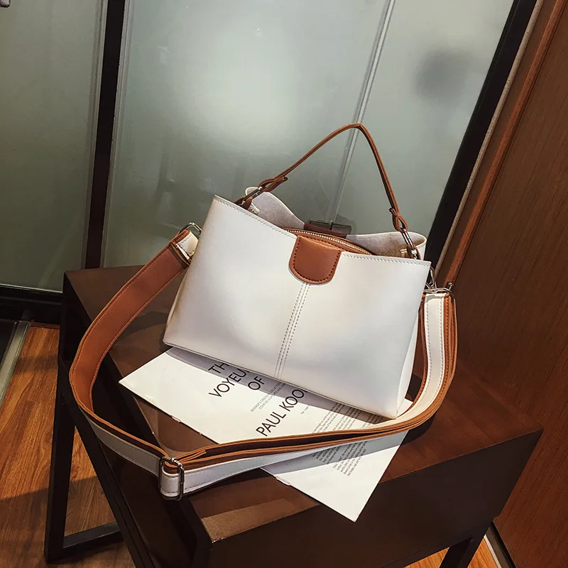 

2019 New Style WOMEN'S Bag Autumn & Winter Fashion Contrast Color Different Size Bags Women's Handbag Versatile Crossbody Bag