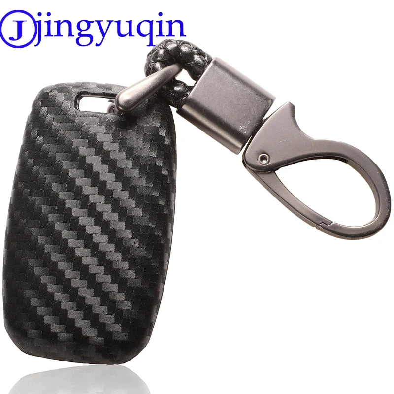 Чехол для ключей автомобиля jingyuqin 10p Carbon для Kia Ceed Rio Sportage R K3 K4 K5 Ceed Sorento Cerato Optima