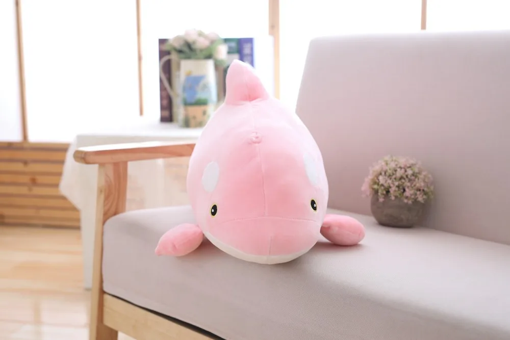 70 см 85 см Kawaii КИТ розовый синий кит мультфильм диван в виде животного кровать Nap подушка кукла для влюбленных детские игрушки