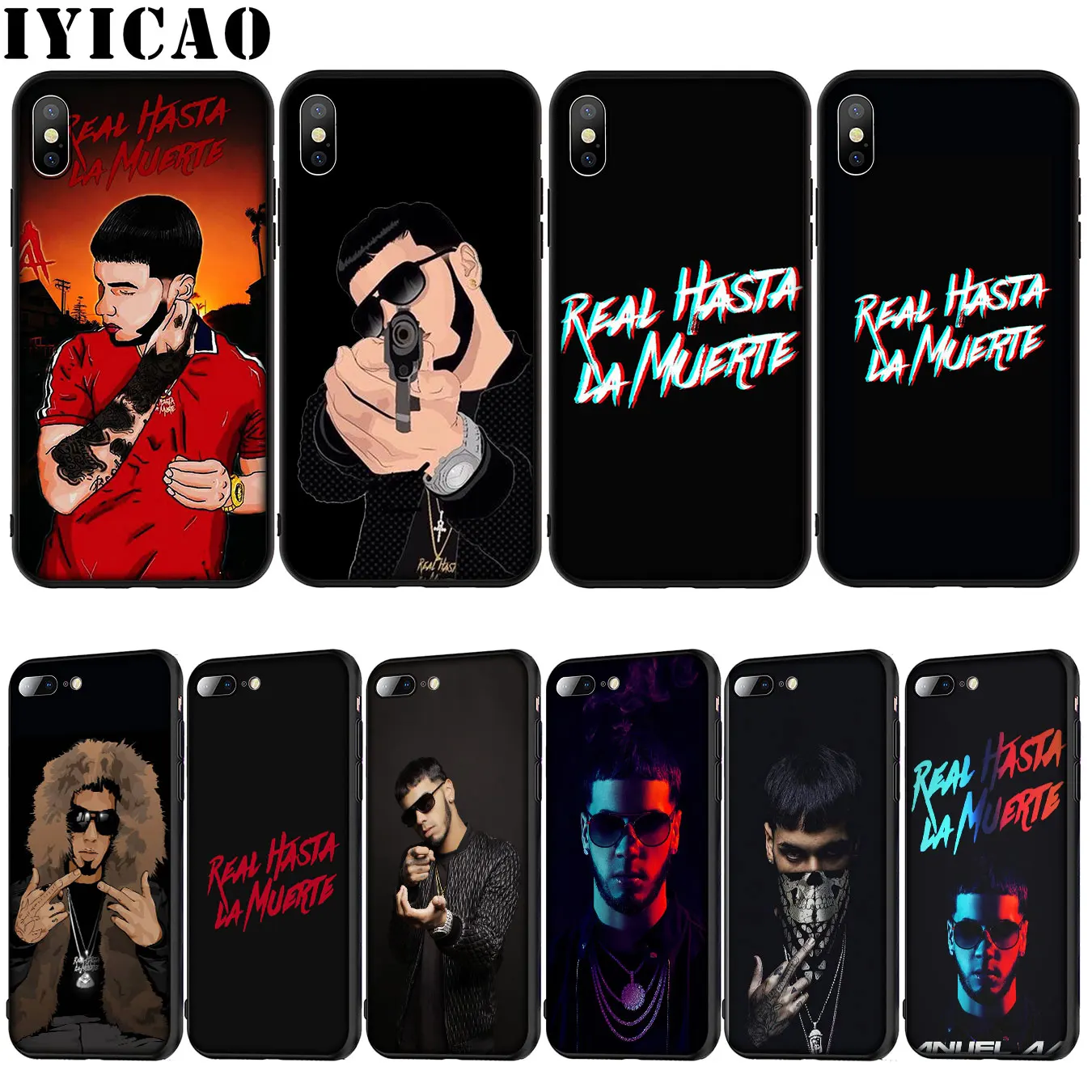 Anuel AA реперские кепки в стиле поп-мягкий силиконовый чехол для iPhone 12 мини XR X XS 11 Pro