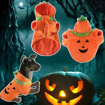 

Halloween Pet Pumpkin Costume Dogs Cats Christmas Dog Clothes Clothing Puppy Warm Dogs Jackets Outfits For Small Winter Coa H8J7