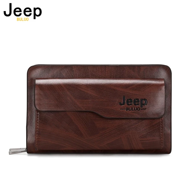 JEEP BULUO New Brand Men Long Wallet Clutch Bag Credit Card Purses Handbag  Business Style Men's SoftLeather Bags - AliExpress