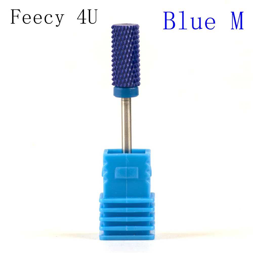 Фреза для ногтей, электрическая фреза для педикюра, фреза для маникюра, керамическая фреза, фреза для маникюра - Цвет: Feecy 4U Blue M