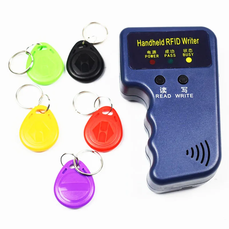 Ручной 125KHz RFID Дубликатор Копир Писатель программист читатель + EM4305 T5577