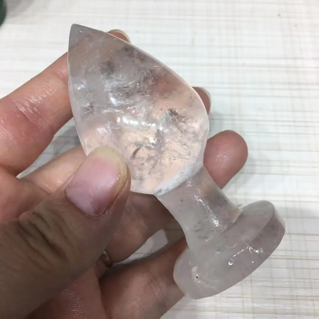 natural rose quartz carvings crystal anal plug healing gemstone stones for sale 5