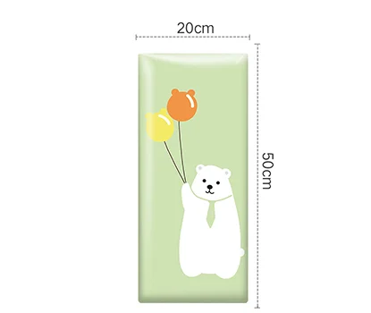 Pink bear children soft bag kindergarten anti-collision 3d wall stickers tatami surrounding baby background foam wall stickers - Цвет: H