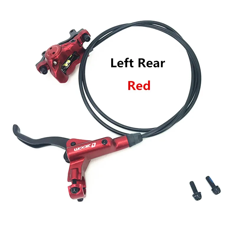 Red Left Rear ZOOM HB-875 для езды на горном велосипеде, гидравлический тормоз, гидравлический тормоз HS1 160 мм, диск совместимый SHIMANO, бренд - Цвет: Red Left Rear