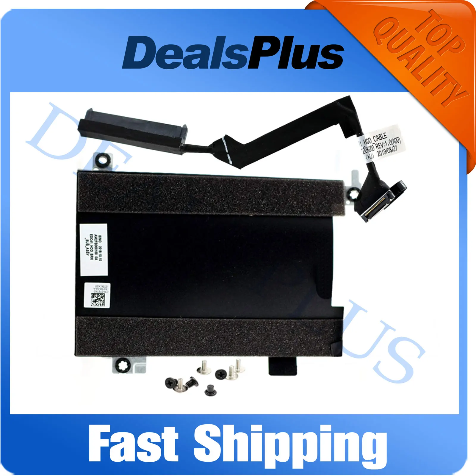 

New SSD HDD Hard Disk Caddy Bracket0767H3 + HDD Cable Connector 0M9XKG For Dell Latitude 5400 5401 5402 E5400 E5401 E5402
