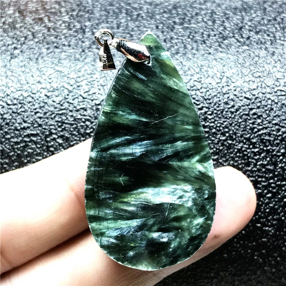 Green Seraphinite Pendant (42)
