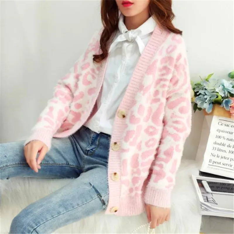 New Korean version fresh loose show thin long sleeve cardigan sweater coat spot V-neck knitwear woman New Korean version fresh loose show thin long sleeve cardigan sweater coat spot V-neck knitwear woman
