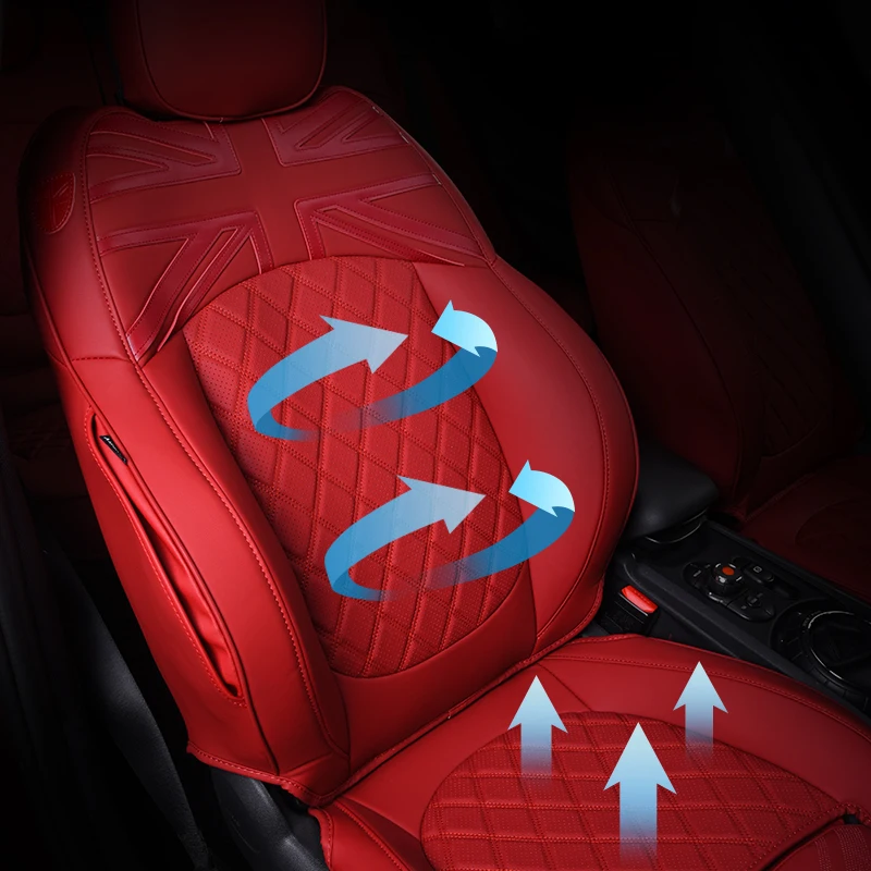 Car Seat Covers For BMW MINI Cooper S One F56 Wholesale Waterproof Leather Auto Seat Protector Car Interrior Accessories 2014-20