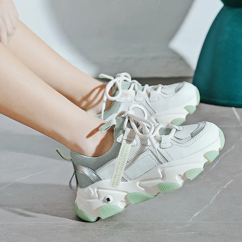 

Network hong chao Fire Dad Shoes INS Cool GIRL'S Versatile MacBook Sports Shoe 2020 Spring New Style Casual Students