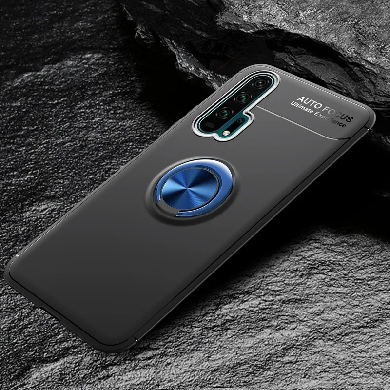 Luxry Magnetic Car Phone Holder Case For Huawei P40 Lite E Pro Plus P10 P20 P30 P9 P8 2017 Stand Ring Soft Cover | Мобильные