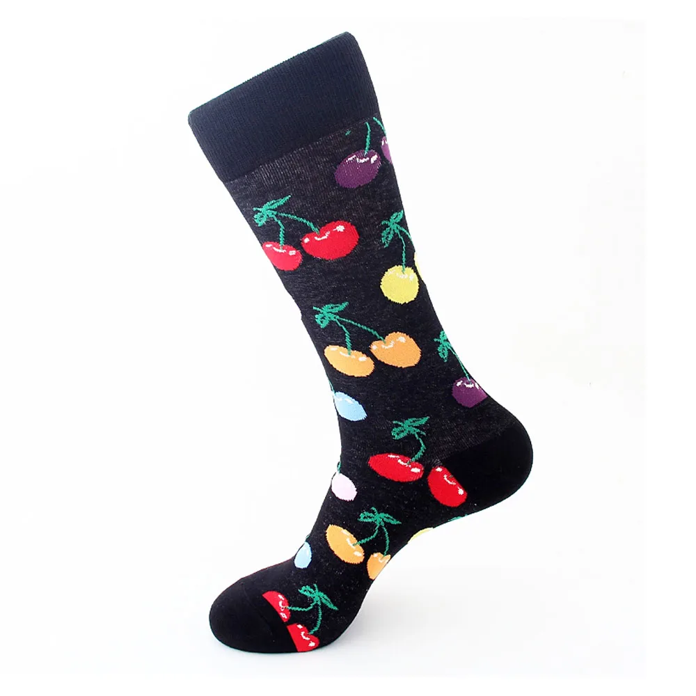 Monty Bojangles happy socks забавные носки компрессионные носки мужские носки хлопковые носки зимние носки sokken pop носки Длинные носки - Цвет: Черный красный