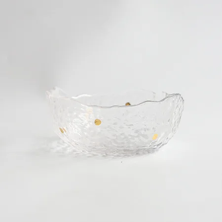 Golden Dot D16 Зеленый код, необычный стеклянный домашний креативный рисунок, Пномпень, ледник, фруктовый салатник, пирекс, фрукты и тарелка для овощей - Цвет: Golden Dot D16