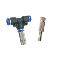 5Pcs 6 MM Mist Cooling Slip Lock Nozzle Low Pressure Micro Quick Connectors Garden Irrigation Sprayers With Filter 2