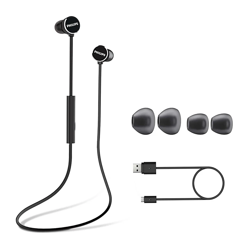 Оригинальные спортивные наушники Philips TAUN102 SHB5800 гарнитура с функцией NFC литиевая батарея микро-usb для samsung Galaxy Note 8