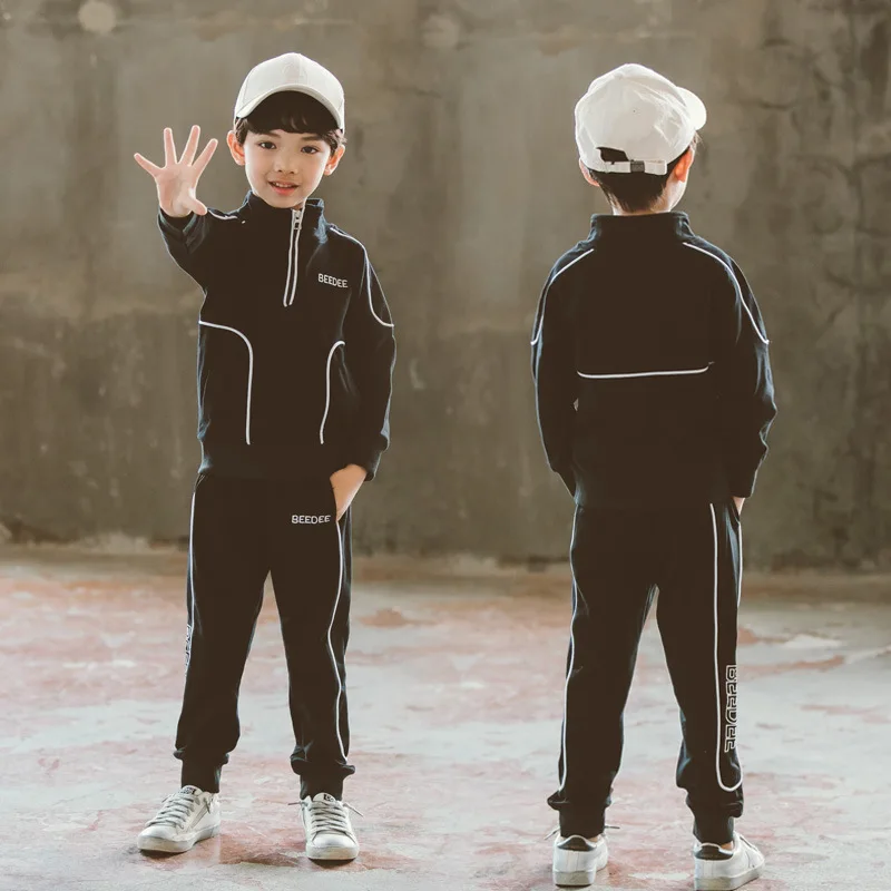 

Childrenswear BOY'S Suit 2019 Spring New Style Children Spring And Autumn Casual Two-Piece Set Male Baby Sports Set