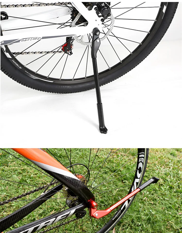 RS MTB дорожный велосипед Алюминиевый велосипедный Штатив регулируемая длина БЫСТРОРАЗЪЕМНАЯ ножная поддержка аксессуары с откидной подставкой