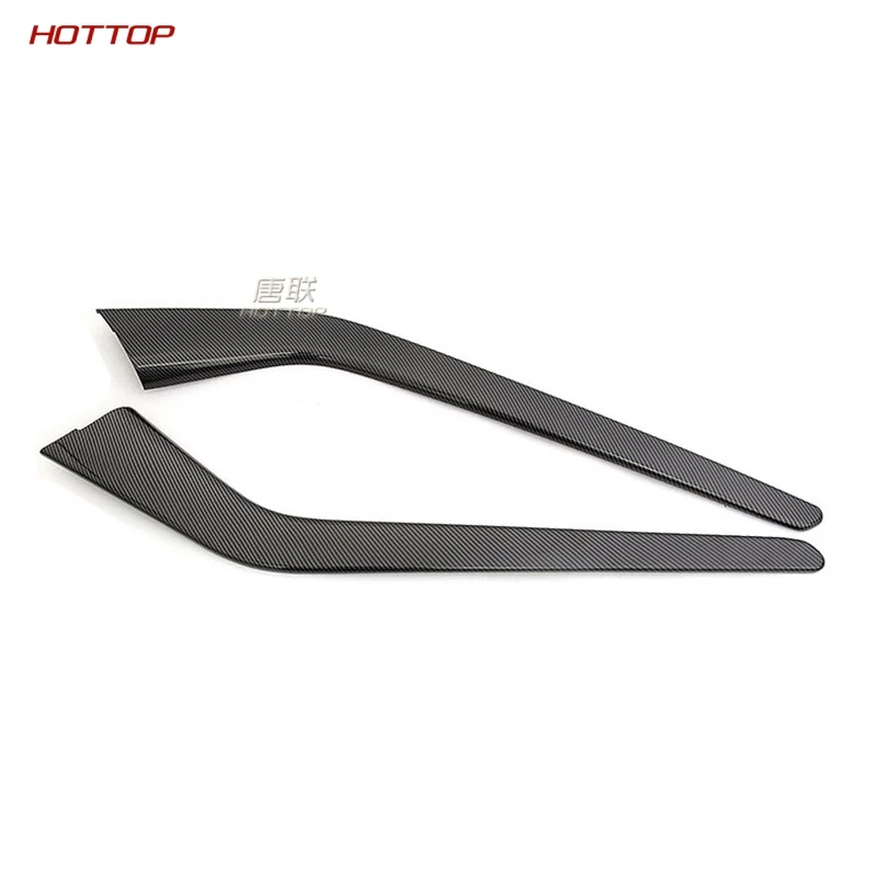 ABS центральная консоль боковая Накладка для Tesla модель 3 - Название цвета: Carbon Fiber 2pcs