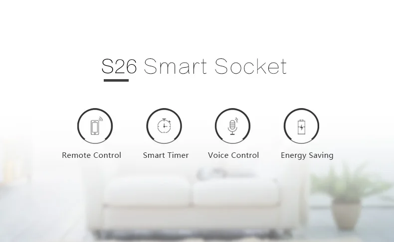 Sonoff S26 Smart Home Automation Module WiFi Smart Socket 220V 10A EU/US/UK Power Outlet Voice Control Via Alexa Google Home APP