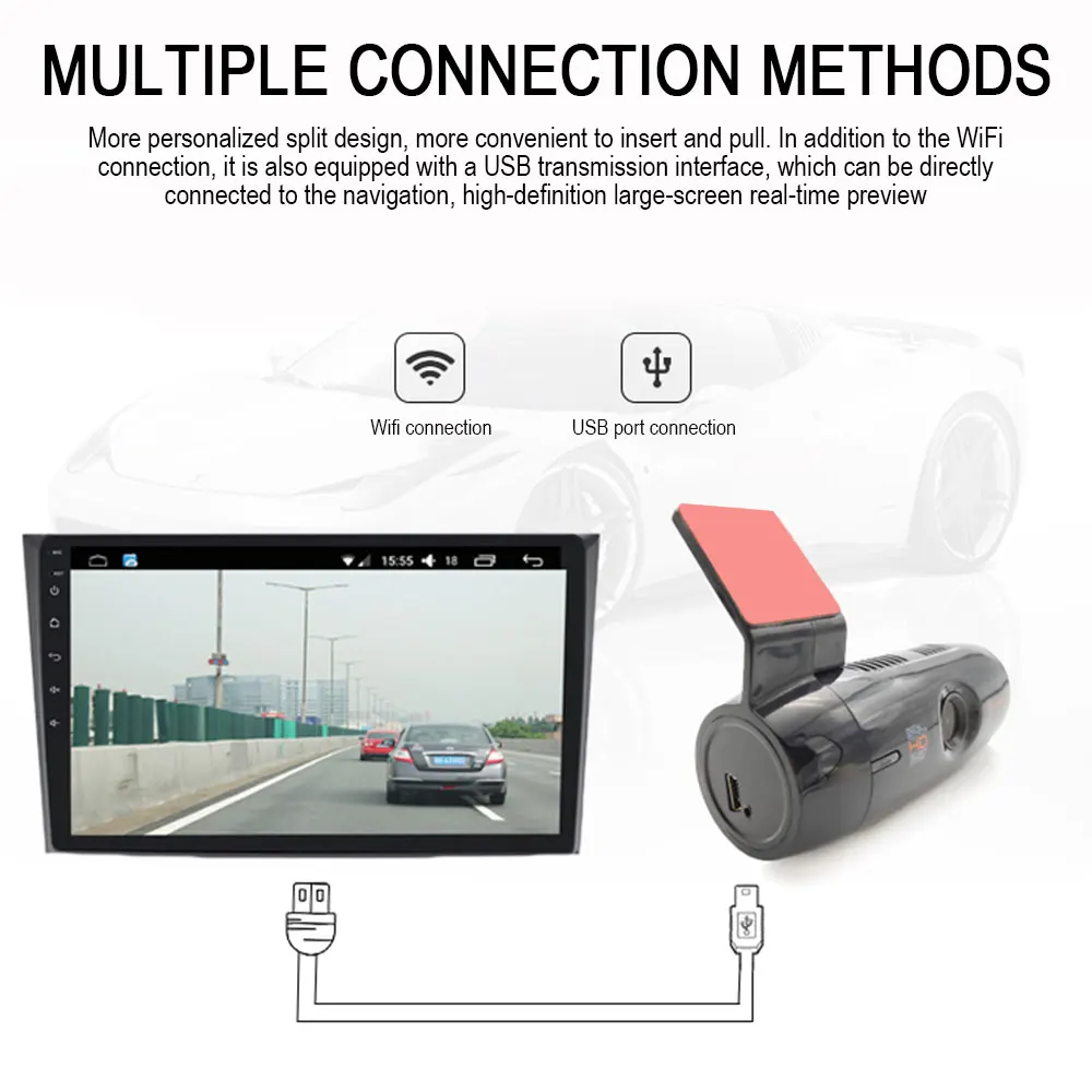 1080P HD Автомобильный видеорегистратор ADAS DVR Wifi камера 140 авто видео рекордер регистратор g-сенсор Обнаружение движения ночное видение видеорегистратор аксессуары