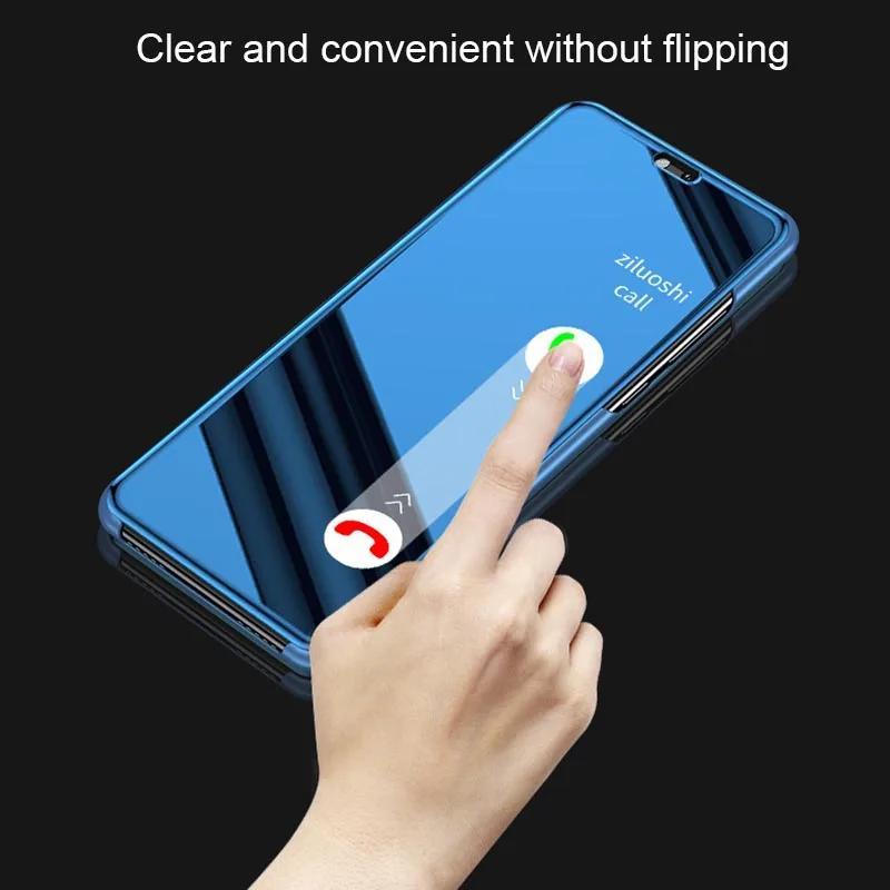 Mi rror Флип Прозрачный чехол для Xiaomi mi 6 красный mi Note 5A 5 Plus чехол для смартфона Черный Синий Золотой Розовый Фиолетовый мобильный чехол