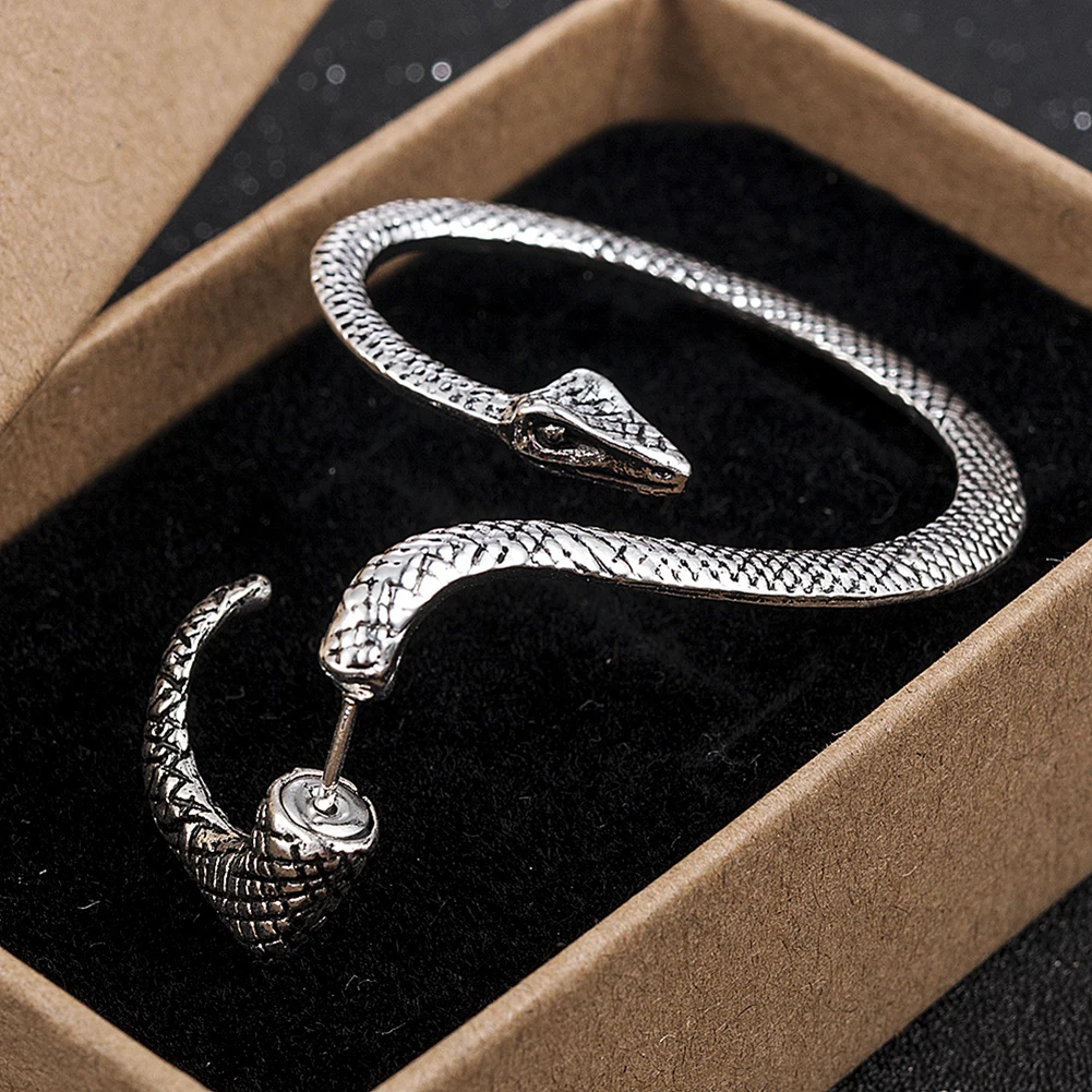 1 Pcs Fashion Dragon Ear Clip Cartilage Piercing Stud Sexy Women Jewelry Punk Style Twining Snake Shape Earrings Stud