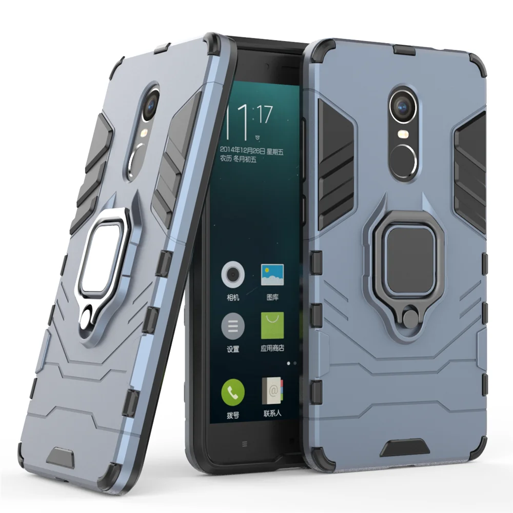 Shockproof Armor Case for Xiaomi Redmi Note 4X Case Ring Holder
