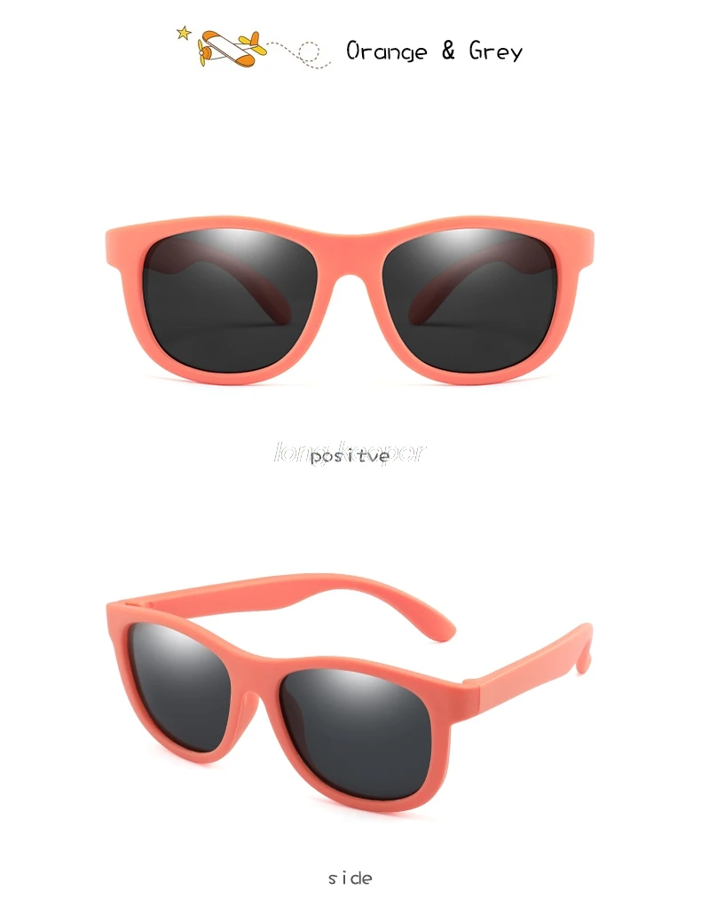 Longkeader Детские поляризованные солнцезащитные очки TR90 силиконовые солнцезащитные очки для мальчиков и девочек Детские гибкие защитные очки UV400 Oculos