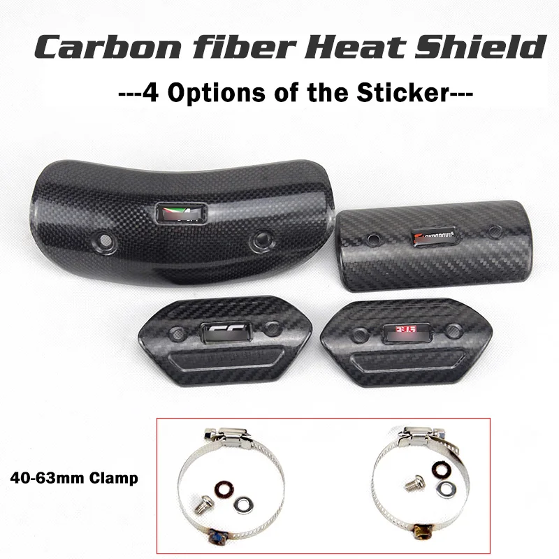 

Free shipping motorcycle exhaust muffler Carbon Fiber Protector Heat Shield Cover Guard Anti-scalding cover for cbr600 gsxr K6 7