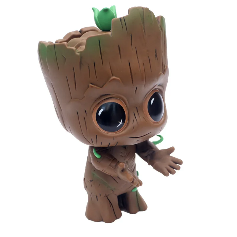 

Wansheng Anime Galaxy Guard Groot Garage Kit Groot Big Eyes Sprouting Shuren Garage Kit Shaking Head Ornament