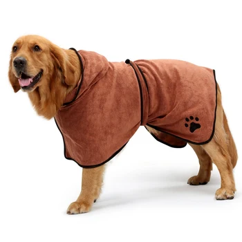 

XS-XL Dog Bathrobe Comfortable Pet Dog Bath Towel for Small Medium Large Dogs Super Absorbent Pet Towel