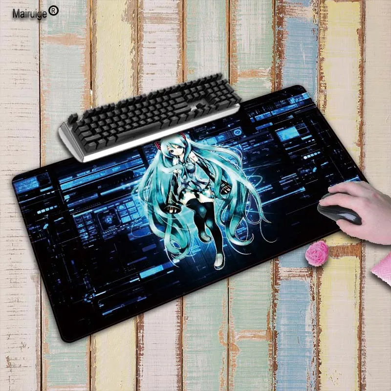 XGZ аниме девушка Hatsune коврик для мыши игровой замок край коврик геймер коврик клавиатура компьютерная мышь лучшие игровые коврики PC Игры
