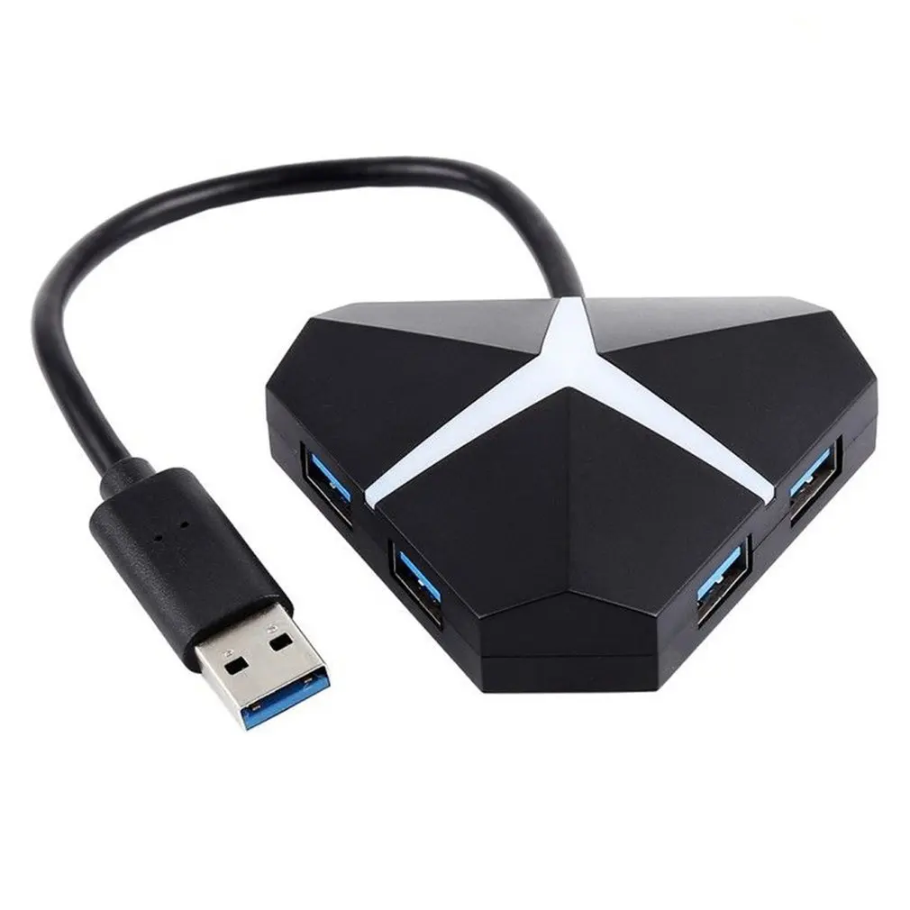 5 Гбит/с супер скорость 4 порта USB 3,0 концентратор адаптер Длина кабеля: около 20 см
