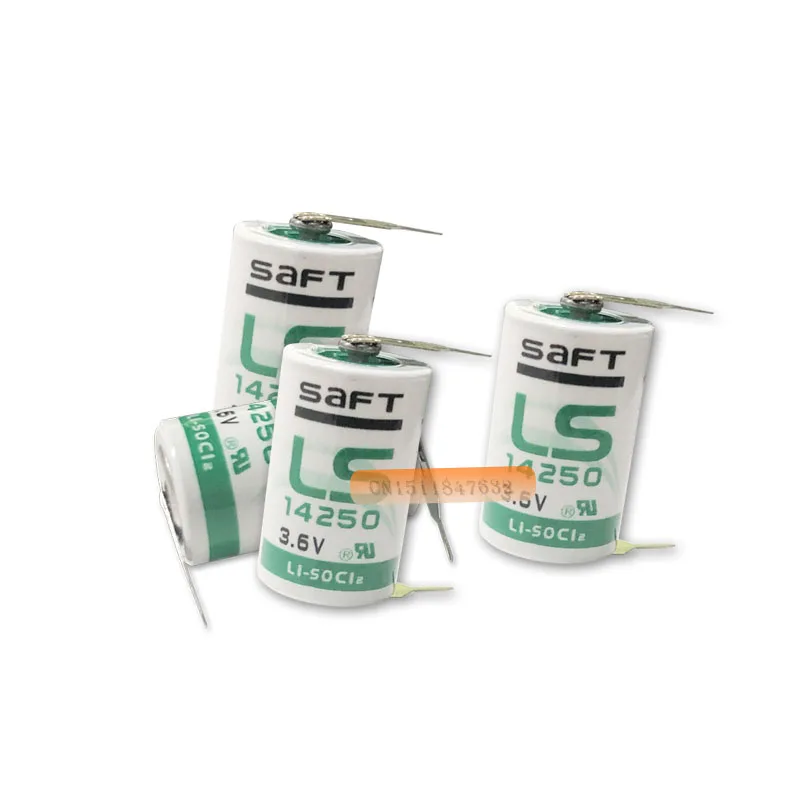 5 шт./лот новый оригинальный САФТ LS 14250 LS14250 1/2 AA 1/2AA 3,6 В 1250 мАч ПЛК литиевая Батарея с контактами Бесплатная доставка