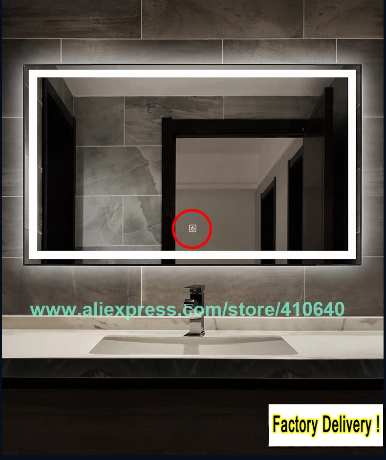 Interruptor de Toque Espelho do Banheiro Toque para Espelho de Móveis Espelho Led Controle Armário Aparador ac 220 v Luz