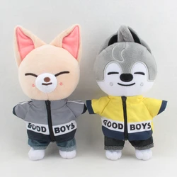 Skzoo – vêtements de poupée en peluche pour enfants, veste + Jeans + accessoires en toile, Animal en peluche, 20cm 