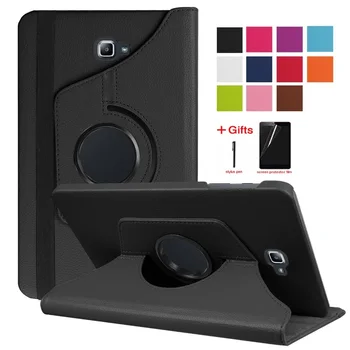 

Ultra Slim 360 Rotating Case For Samsung Galaxy Tab A10.1 2019 PU Leather Cover Tablet SM-T510 SM-T515 10.1'' Case With Pen+Film