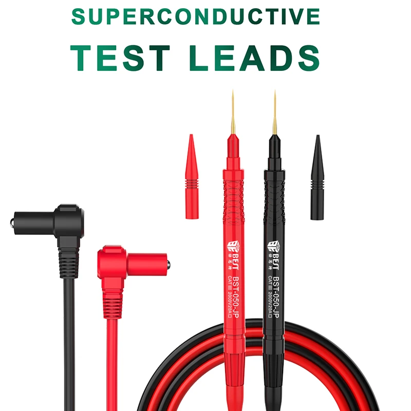 

Кабель-щуп универсальный для цифрового мультиметра CAT III, 2000 в, 20 А, 76 см, 1 пара