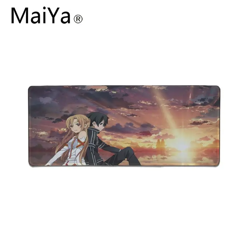 Lock Edge 30x60cm MaiYa дизайн аниме меч искусство онлайн игровой коврик для мыши Настольный коврик большая акция большой игровой коврик для мыши - Цвет: Lock Edge 30x60cm