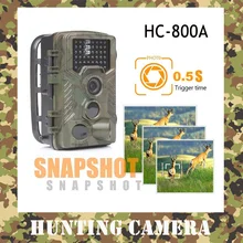 HC-800A камера для слежения с ночным видением, Охотничья камера 1080P HD, цифровая инфракрасная камера для разведения дикой природы, водонепроницаемая камера для животных