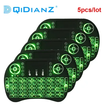 

5pcs/lot 7 color backlit I8 Mini Wireless Keyboard 2.4ghz Air Mouse with Touchpad Remote Control for Android TV BOX Mini PC
