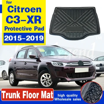 

Car Boot Tray Liner Tail Trunk Mat Luggage Floor Kick Carpet Mud Cargo Protector Pad Styling For Citroen C3-XR 2015-2019