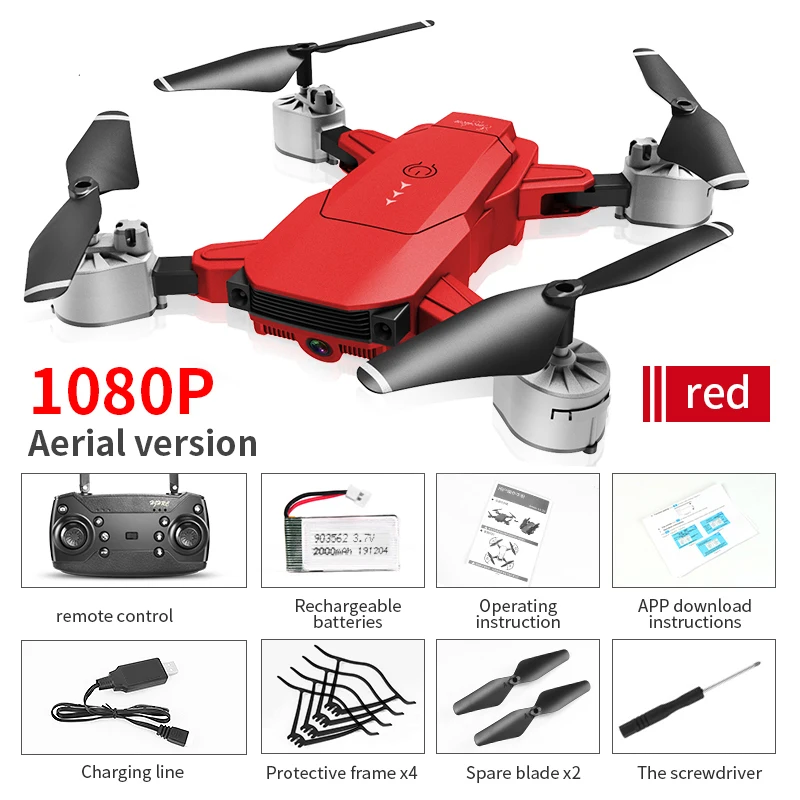 

HJ29 RC Drone with 720P /1080P HD Camera Optical Flow Positioning WIFI FPV Quadcopter Helicopter Drones Foldable Arms Toys Hot