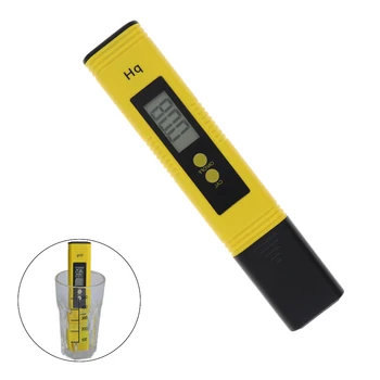 

LCD Digital Portable High-Accuracy PH Meter Pen Test with Glass Probe for The PH Level of Solution/ Water
