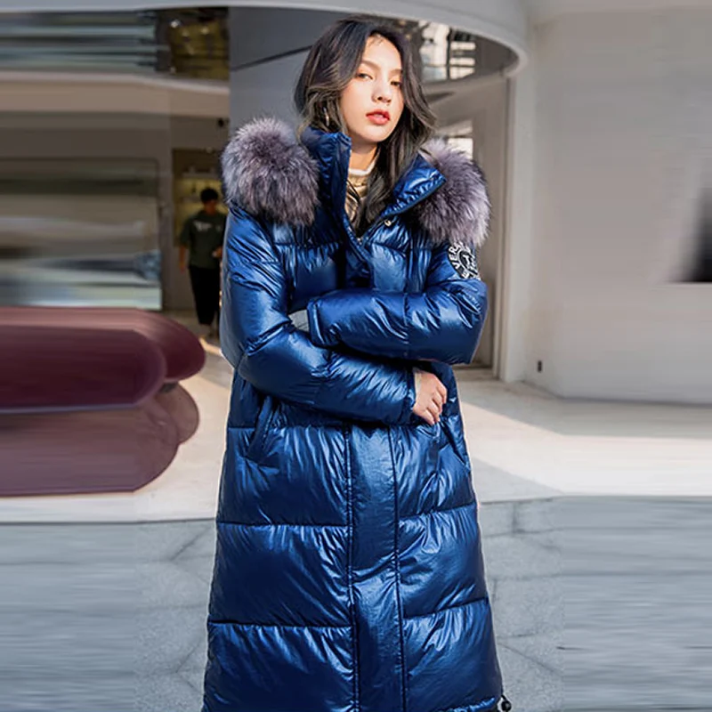 Женская зимняя модная куртка-пуховик с длинным рукавом, однотонная парка с капюшоном, теплое пальто средней длины из хлопка с карманами, плотная куртка Куртка женская